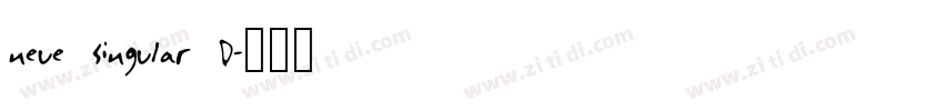 neue singular D字体转换